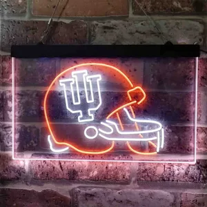 Indiana Hoosiers Helmet  Neon-Like LED Sign