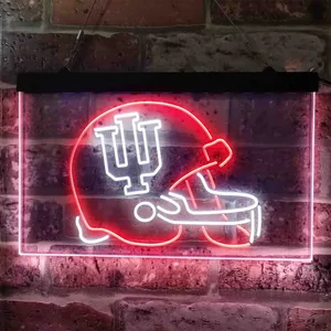 Indiana Hoosiers Helmet  Neon-Like LED Sign