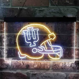 Indiana Hoosiers Helmet  Neon-Like LED Sign