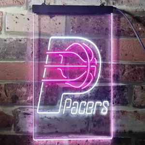 Indiana Pacers Logo Neon-Like LED Sign - Legacy Edition