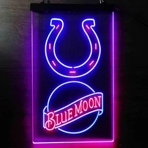 Indianapolis Colts Blue Moon Neon-Like LED Sign