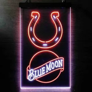 Indianapolis Colts Blue Moon Neon-Like LED Sign