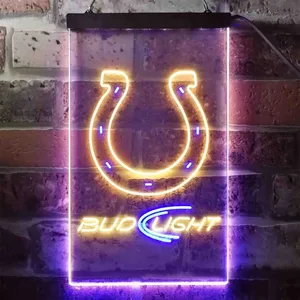 Indianapolis Colts Bud Light Neon-Like LED Sign