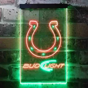 Indianapolis Colts Bud Light Neon-Like LED Sign