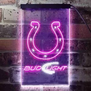 Indianapolis Colts Bud Light Neon-Like LED Sign