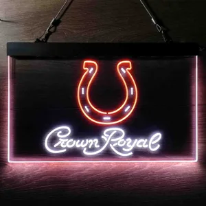 Indianapolis Colts Crown Royal Neon-Like LED Sign