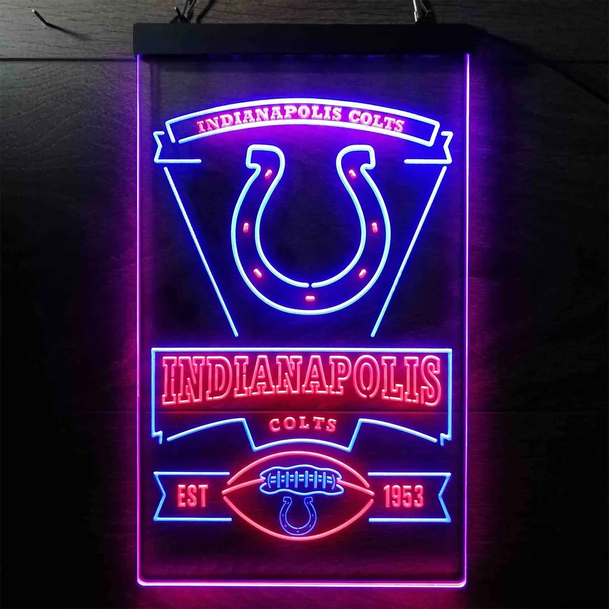 Indianapolis Colts EST 1953 Neon-Like LED Sign