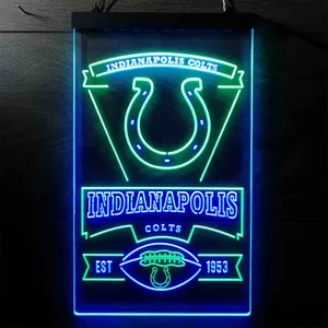 Indianapolis Colts EST 1953 Neon-Like LED Sign