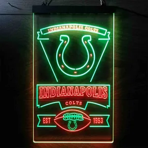 Indianapolis Colts EST 1953 Neon-Like LED Sign