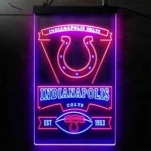Indianapolis Colts EST 1953 Neon-Like LED Sign