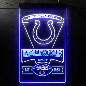 Indianapolis Colts EST 1953 Neon-Like LED Sign