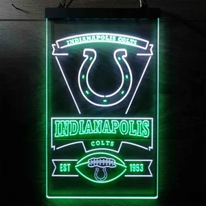 Indianapolis Colts EST 1953 Neon-Like LED Sign