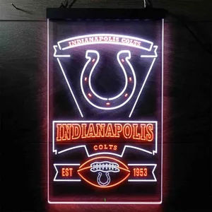 Indianapolis Colts EST 1953 Neon-Like LED Sign