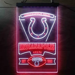 Indianapolis Colts EST 1953 Neon-Like LED Sign