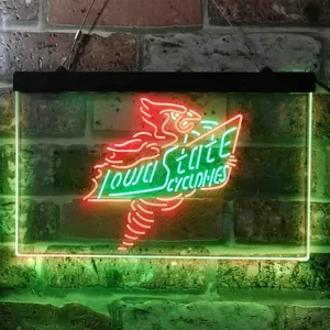 Iowa State Cyclones Logo Neon-Like LED Sign
