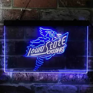 Iowa State Cyclones Logo Neon-Like LED Sign