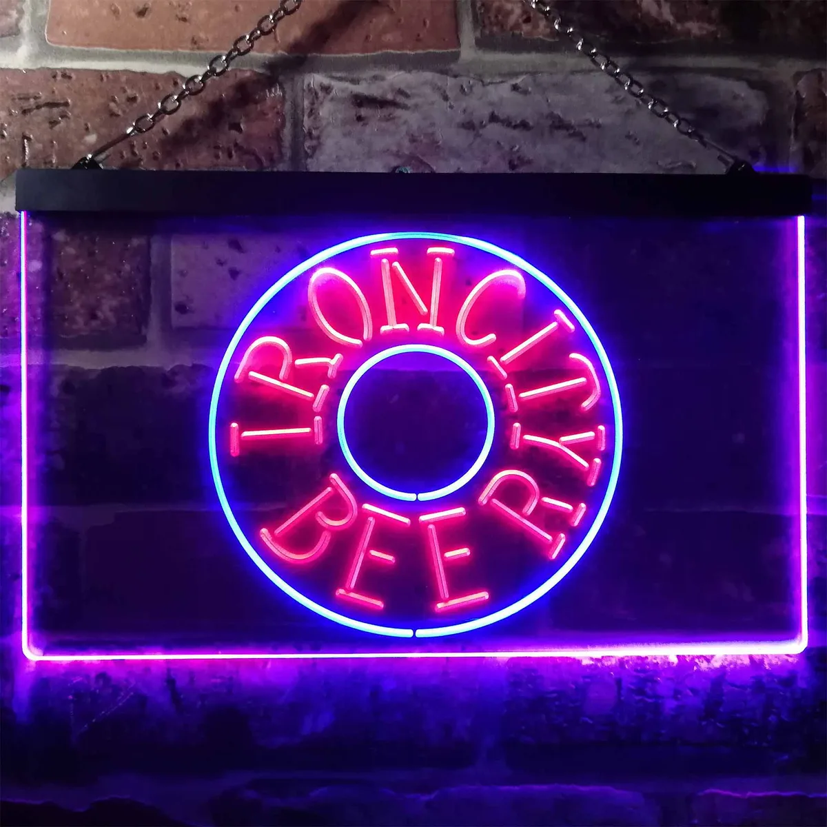 Iron City Beer Wheel Neon-Like LED Sign