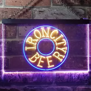 Iron City Beer Wheel Neon-Like LED Sign