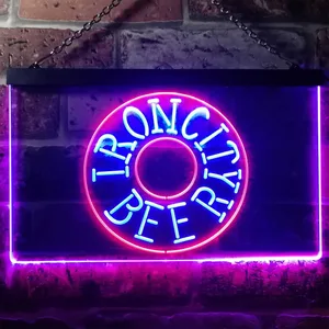 Iron City Beer Wheel Neon-Like LED Sign