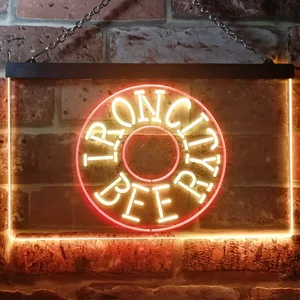 Iron City Beer Wheel Neon-Like LED Sign
