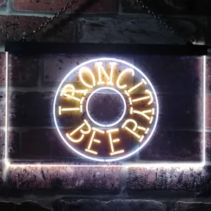 Iron City Beer Wheel Neon-Like LED Sign