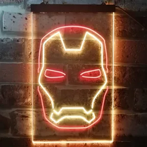 Iron Man Face Neon-Like LED Sign