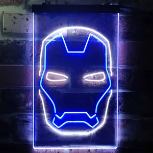 Iron Man Face Neon-Like LED Sign
