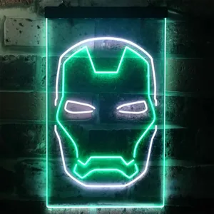 Iron Man Face Neon-Like LED Sign