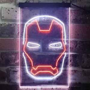 Iron Man Face Neon-Like LED Sign