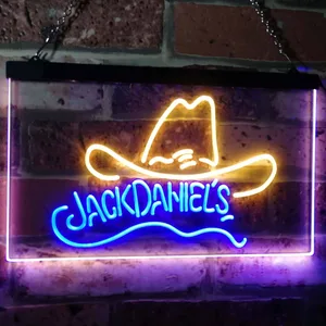 Jack Daniel's Cowboy Hat Neon-Like LED Sign