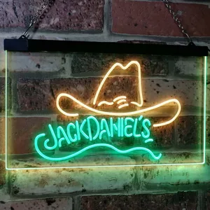 Jack Daniel's Cowboy Hat Neon-Like LED Sign