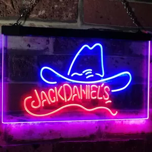 Jack Daniel's Cowboy Hat Neon-Like LED Sign