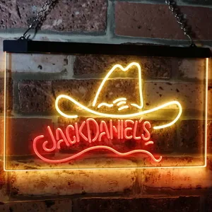 Jack Daniel's Cowboy Hat Neon-Like LED Sign