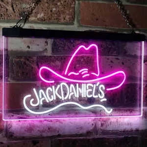Jack Daniel's Cowboy Hat Neon-Like LED Sign