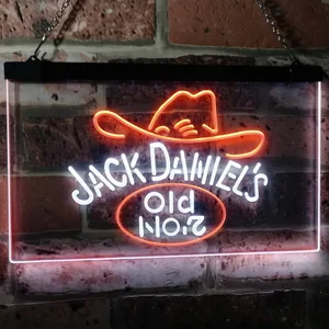 Jack Daniel's Cowboy Hat Old No. 7 Neon-Like LED Sign