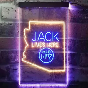 Jack Daniel's Jack Lives Here - Arizona Neon-Like LED Sign