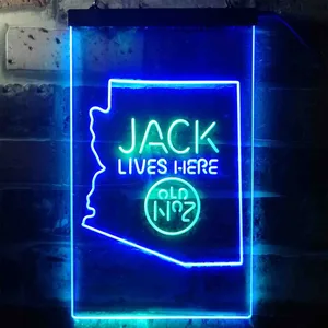 Jack Daniel's Jack Lives Here - Arizona Neon-Like LED Sign