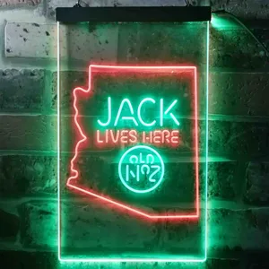 Jack Daniel's Jack Lives Here - Arizona Neon-Like LED Sign