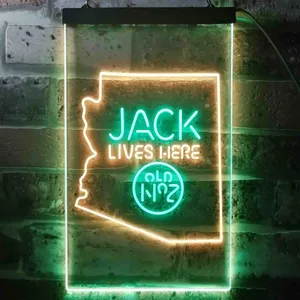 Jack Daniel's Jack Lives Here - Arizona Neon-Like LED Sign