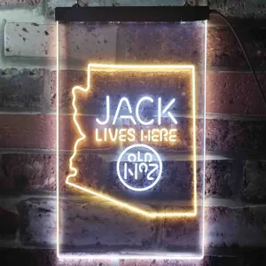 Jack Daniel's Jack Lives Here - Arizona Neon-Like LED Sign