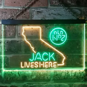 Jack Daniel's Jack Lives Here - California Neon-Like LED Sign