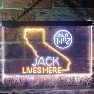 Jack Daniel's Jack Lives Here - California Neon-Like LED Sign