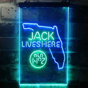 Jack Daniel's Jack Lives Here - Florida Neon-Like LED Sign