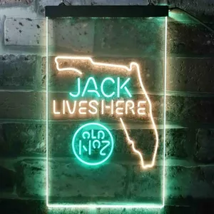 Jack Daniel's Jack Lives Here - Florida Neon-Like LED Sign