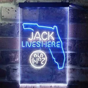 Jack Daniel's Jack Lives Here - Florida Neon-Like LED Sign