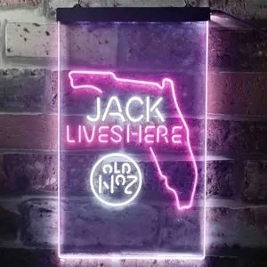 Jack Daniel's Jack Lives Here - Florida Neon-Like LED Sign