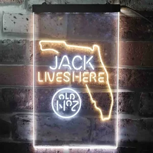 Jack Daniel's Jack Lives Here - Florida Neon-Like LED Sign