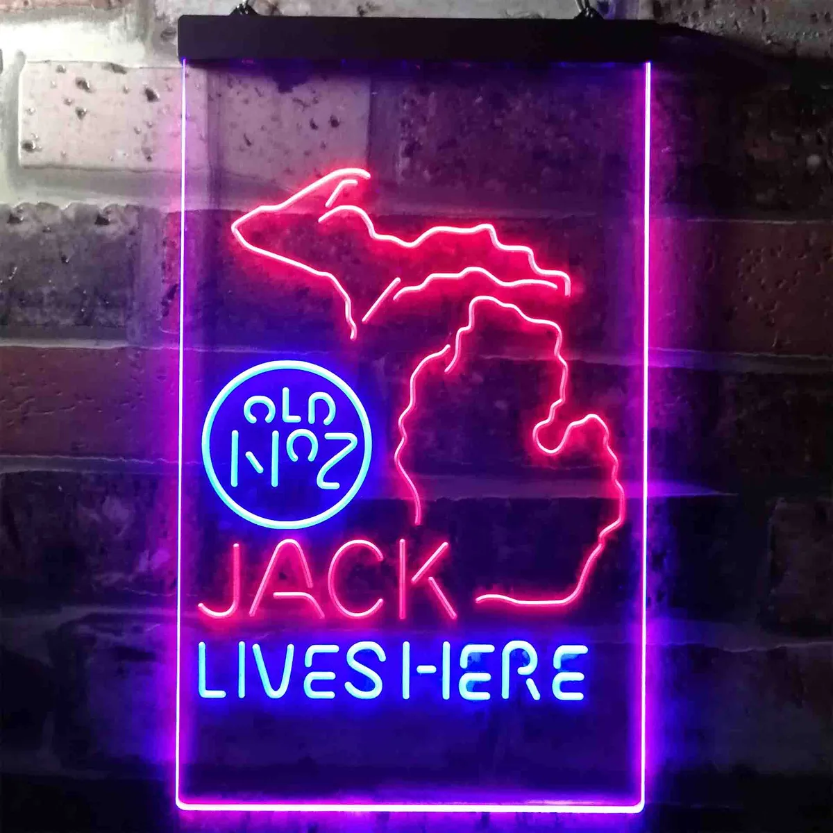 Jack Daniel's Jack Lives Here - Michigan Neon-Like LED Sign