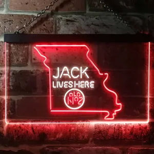 Jack Daniel's Jack Lives Here - Missouri Neon-Like LED Sign