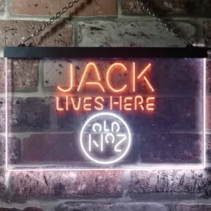 Jack Daniel's Jack Lives Here Neon-Like LED Sign